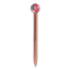 Ручка кулькова Offtop Квітка, бежева (870138) - мініатюра 1