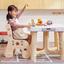 Детский функциональный столик и два стульчика Poppet Классик, серый (PP-001C) - миниатюра 7