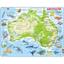 Пазл рамка-вкладиш Larsen Мапа Австралії - тваринний світ (A31-UA) - мініатюра 1