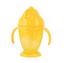 Поїльник Baby Team, з силіконовою трубочкою та ручками, 9+ міс., 220 мл, жовтий (5011_желтый) - мініатюра 1