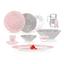 Сервіз Luminarc Amb Fleur Blush, 6 персон, 46 предметів, рожевий із сірим (V0186) - мініатюра 1