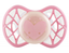 Силиконовая ортодонтическая пустышка Nuvita Air55 Cool Сердце, светится в темноте, 0+ мес., розовый (NV7064GCR) - миниатюра 1