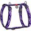 Шлея для собак Waudog Nylon Фиолетовый камо, H-образная, анатомическая, L (50-90х60-100х2,5 см), синий (5534) - миниатюра 1