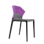 Стул Papatya Ego-S, антрацит сиденье, верх прозрачно-пурпурный (390552) - миниатюра 1