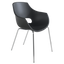 Кресло Papatya Opal, база хром, матовый антрацит (817073) - миниатюра 1