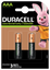 Аккумулятор Duracell Rechargeable AAA 750 mAh HR03/DC2400, 2 шт. (736721) - миниатюра 1