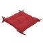 Подушка на стілець Iris Home Optima із зав'язками, 40х40х5 см, червоний (svt-2000022284325) - мініатюра 1