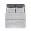 Комплект постельного белья Penelope Clara antrasit, сатин, евро (200х180+35см), белый с серым (svt-2000022294065) - миниатюра 1