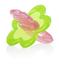 Силіконовий прорізувач Nuby, салатовий з рожевим (6826pnkgrnflwr) - мініатюра 1