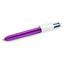 Ручка кулькова BIC 4 Colours Shine Purple, 1 мм, 4 кольори, 1 шт. (951351) - мініатюра 3