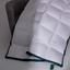 Одеяло MirSon Imperial Satin Luxe, летнее, 205х172 см, белое с зеленым кантом - миниатюра 6