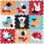 Дитячий розвиваючий ігровий килимок-пазл Baby Great Веселий зоопарк, 92х92 см, оранжево-блакитний (GB-M2004) - мініатюра 1