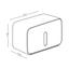 Держатель для туалетной бумаги МВМ My Home BP-15 клейкий, белый с серым (BP-15 WHITE/GRAY) - миниатюра 3