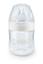 Пляшечка Nuk Nature Sense, з широким горлечком, з силіконовою соскою, 0-6 міс., 150 мл, білий (3952537) - мініатюра 1