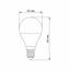 LED лампа Titanum G45 6W E14 3000K (TLG4506143) - мініатюра 3