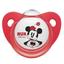 Пустышка силиконовая Nuk Trendline Disney Mickey, ортодонтическая, 0-6 мес., красный с белым (3954014) - миниатюра 1