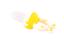 Набір: Ніблер силіконовий Baby Team, жовтий (6203 желтый) + Тарілка секційна Baby Team Кіт, 120 мл, білий (6000_пес_білий) - мініатюра 3