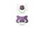Пустушка силіконова Suavinex Котик, 18+ міс., нічна, фіолетовий, 2 шт. (307013) - мініатюра 1