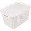 Універсальний пластиковий кошик Supretto для білизни з кришкою білий 20 л (82970001) - мініатюра 2