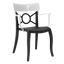 Кресло Papatya Opera-K, черный с белым (4823052300883) - миниатюра 1