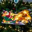 Игрушка светодиодная MBM My Home Санта с оленями 25х13.4х2.6 см (DH-NY-83 COLOR) - миниатюра 8