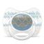 Пустышка силиконовая Suavinex Couture, 4-18 мес., голубой (304219) - миниатюра 1