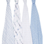 Набір багаторазових муслинових пелюшок Aden+Anais Rising Star, 120х120 см, білий із блакитним, 4 шт. (ASWC40006) - мініатюра 1