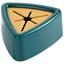 Трикутний тримач для рушників Supretto у ванну і на кухню самоклейний зелено-помаранчевий (82870003) - мініатюра 1