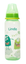 Пляшечка для годування Lindo, з силіконовою соскою, 250 мл, зелений (Li 138 зел) - мініатюра 1