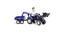 Дитячий трактор Falk Ranch на педалях з причепом і 2 ковшами, фіолетовий з чорним (3090W) - мініатюра 3