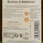 Вино Baron d'Arignac Chardonnay, 13%, 0,75 л - мініатюра 3