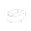 Ящик для зберігання з ручками МВМ My Home S текстильний, 200х300х130 мм, біло-сірий (TH-10 S GRAY/WHITE) - мініатюра 5