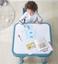 Детский функциональный столик и два стульчика Poppet Монохром, синий (PP-001M) - миниатюра 8