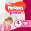 Підгузки-трусики для дівчаток Huggies Pants 4 (9-14 кг), 52 шт. - мініатюра 1