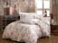 Комплект постельного белья Hobby Poplin Royal, поплин, 220х200 см, молочный с розовым (8698499142633) - миниатюра 1