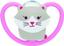Силиконовая пустышка Nuk Space Кошка, 0-6 мес., розовый (3952332) - миниатюра 1