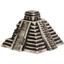 Декорація для акваріума Природа Піраміда Майя, кераміка, 11.5х11х8 см - мініатюра 1