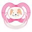 Пустушка силіконова Baby-Nova Pets анатомічна 6-18 міс. рожевий та бузковий 2 шт. (3962318) - мініатюра 3