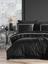 Комплект постельного белья Dantela Vita Nuans siyah сатин с вышивкой евро черный (svt-2000022321556) - миниатюра 2