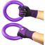 Тренировочные перчатки Dog Puller, размер М, черные с фиолетовым - миниатюра 4