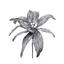 Квітка декоративна Yes! Fun Різдвяна зірка 40 см срібна (974818) - мініатюра 1