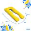 Подушка Ideia П-образная для беременных и отдыха, 140x75x20 см, желтый и голубой (8-33722) - миниатюра 3