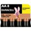 Щелочные батарейки пальчиковые Duracell 1,5 V АA LR6/MN1500, 8 шт. (706005) - миниатюра 1
