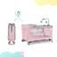 Кровать-манеж с пеленатором Kinderkraft Leody розовая (00-00304811) - миниатюра 11