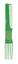 Гребінець-планка Titania з пластиковою ручкою, 18,8 см, зелений (1802-6 зел) - мініатюра 1