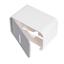 Держатель для туалетной бумаги МВМ My Home BP-15 клейкий, белый с серым (BP-15 WHITE/GRAY) - миниатюра 1