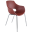 Крісло Papatya Opal-ML PRO, ніжки хром, червоний (4820080310945) - мініатюра 1