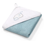 Рушник з капюшоном BabyOno Хмари, 100х100 см, блакитний з білим (142/09) - мініатюра 1