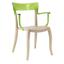 Крісло Papatya Hera-K, бежевий із зеленим (4820082990022) - мініатюра 1