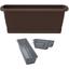 Балконный ящик Prosperplast Respana Easycare W, навесной, 600 мм, коричневый (63141-222) - миниатюра 1